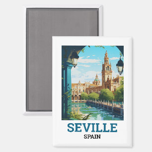 Aimant Belle Séville Beauté de l'Andalousie Espagne Voyag