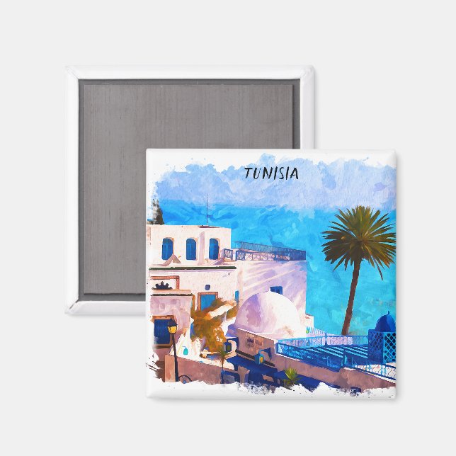 Aimant Belle Tunisie Panorama (Recto/Verso)