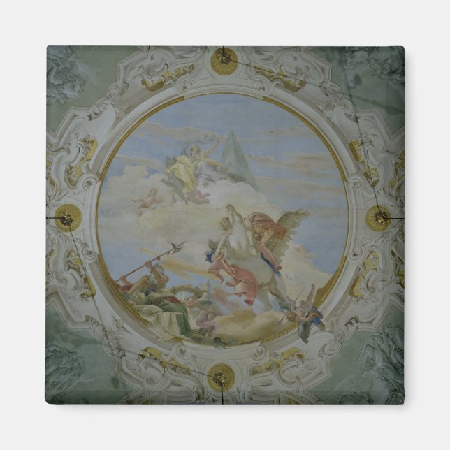 Aimant Bellerophon Riding Pegasus, c.1746-47 (fresco) (Devant)