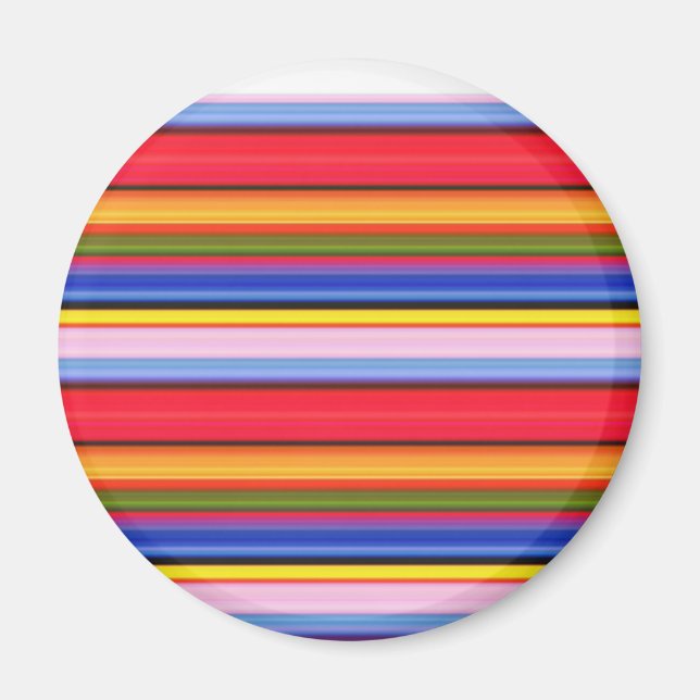 Aimant Belles bandes magiques colorées (Devant)