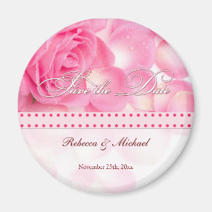 Aimant Belles économies de rose de rose la date