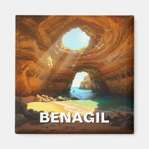 Aimant Benagil Caves Algarve Portugal Carte postale