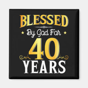 Aimant Béni par Dieu pendant 40 ans 40e anniversaire homm
