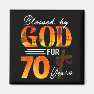 Aimant Béni par Dieu pendant 70 ans Cadeau 70e anniversai