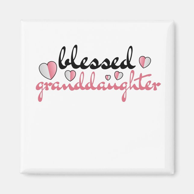 Aimant Bénie petite-fille de mes beaux grands-parents (Devant)