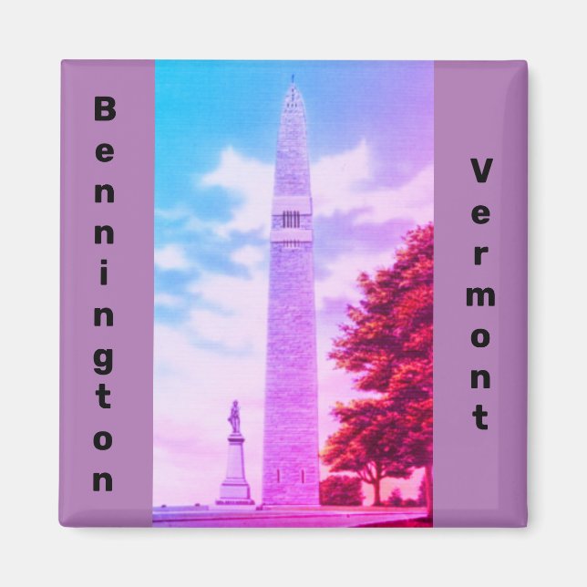 Aimant Bennington Monument, Old Bennington, Vermont (Devant)