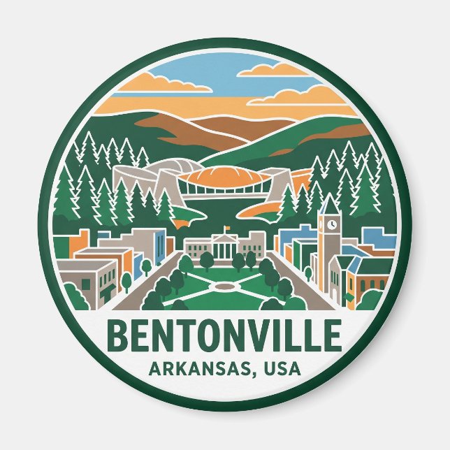 Aimant Bentonville Arkansas (Devant)