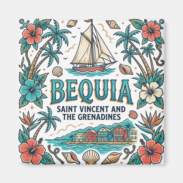 Aimant Bequia Saint-Vincent-et-les-Grenadines (Devant)