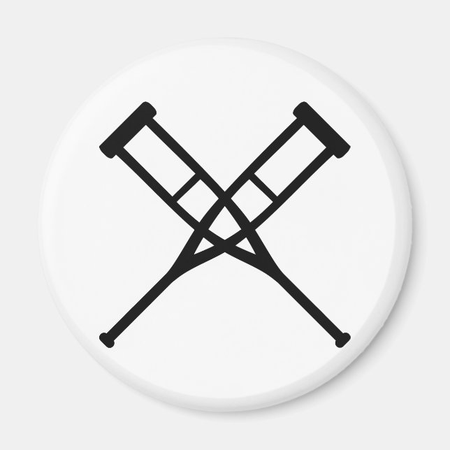 Aimant béquilles croisées (Devant)