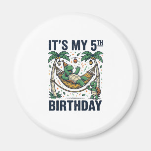 Aimant Berceau de tortue pour 5e anniversaire Gravure vin