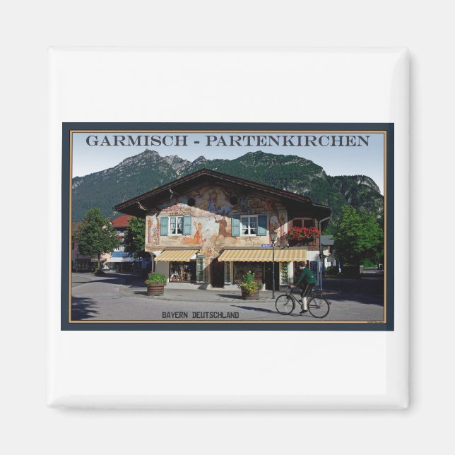 Aimant Berchtesgaden - Biker bavarois (Devant)