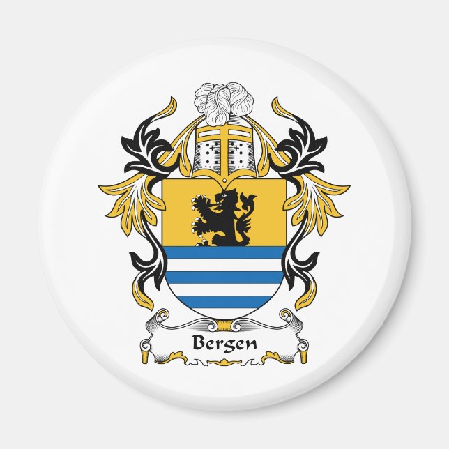 Aimant Bergen Family Crest (Devant)