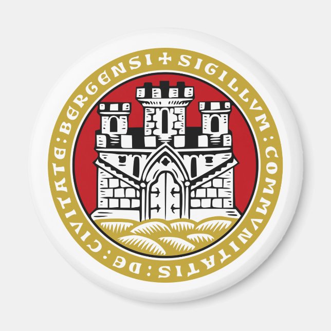 Aimant Bergen komm, Norvège (Devant)