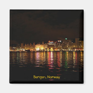 Aimant Bergen la nuit, voyage en Norvège