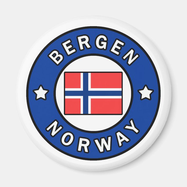 Aimant Bergen Norvège (Devant)