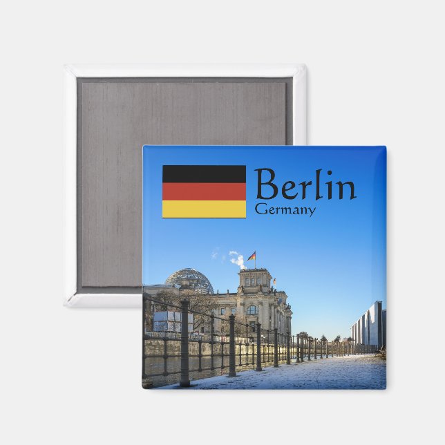 Aimant Berlin Allemagne Souvenir  (Recto/Verso)