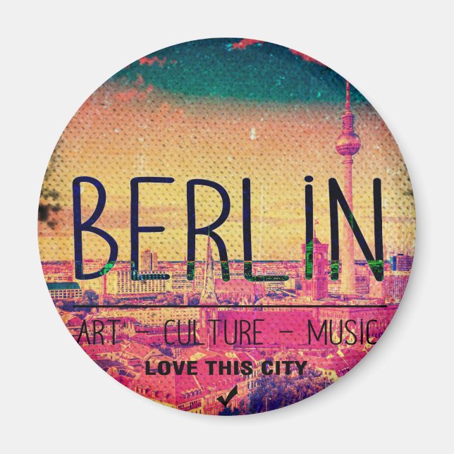 Aimant Berlin, Love This City séries, circle (Devant)