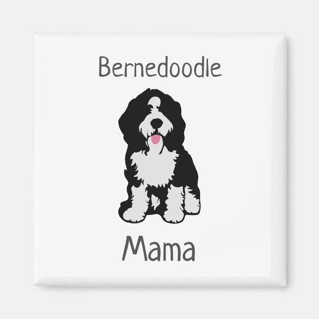 Aimant Bernedoodle Mama (Devant)