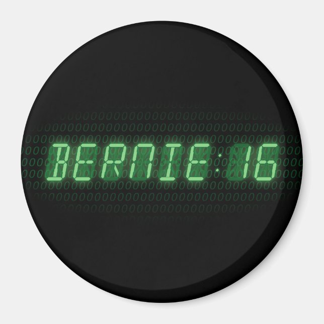 Aimant Bernie Sanders 2016 Horloge (Devant)