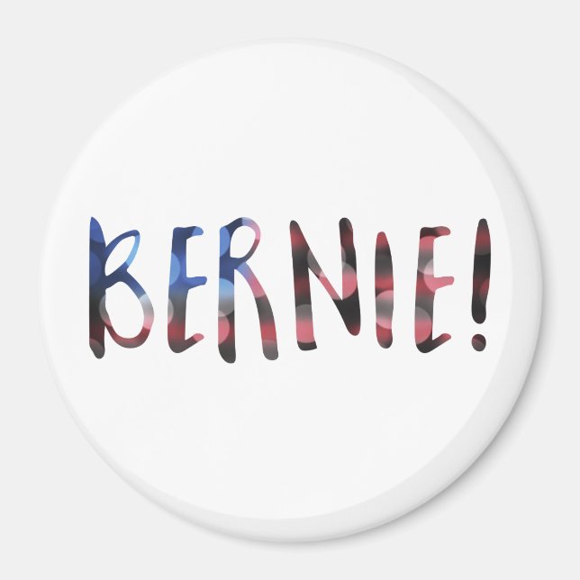 Aimant bernie sanders bokeh (Devant)