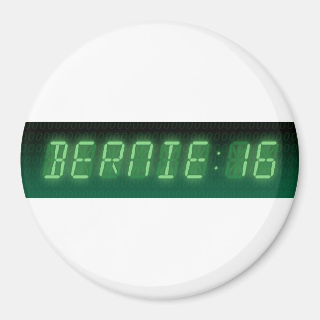 Aimant Bernie Sanders Digital Readout (Devant)