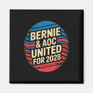 Aimant Bernie Sanders Et Aoc 2028 Pour La Campagne Du Pré