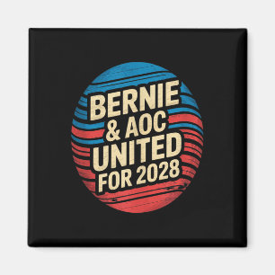 Aimant Bernie Sanders Et Aoc 2028 Pour La Campagne Du Pré