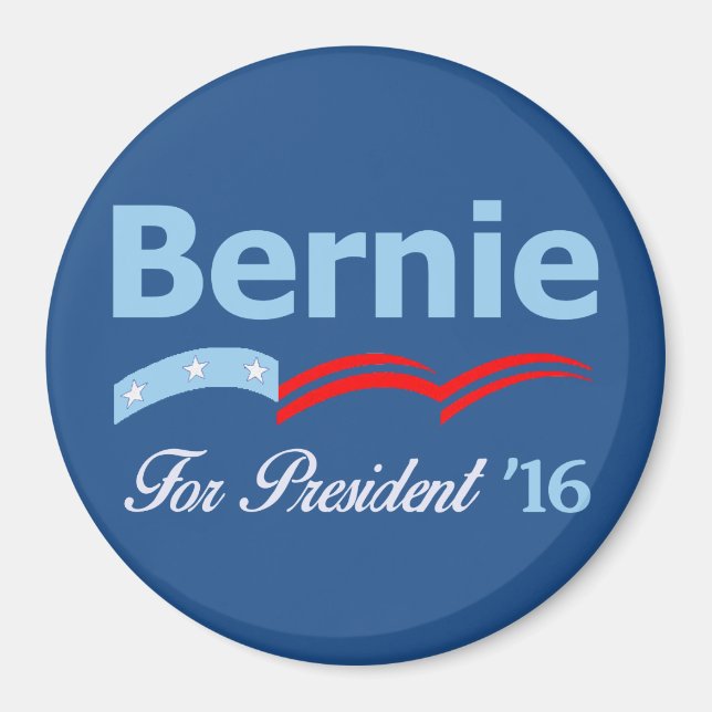 Aimant Bernie Sanders Pour Président 2016 (Devant)