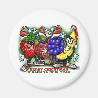 Aimant Berry Christmas Banana Nouvel An
