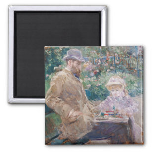 Aimant Berthe Morisot - Eugene Manet avec sa fille