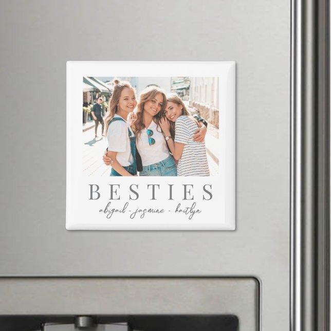 Aimant Besoins élégants Meilleur Ami Photo (Elegant Besties Best Friend Photo magnet )