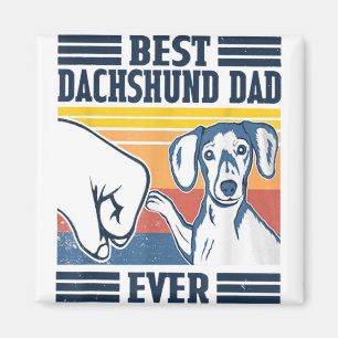 Aimant Best Dachshund Papa Jamais Chemise Vintage Père Jo