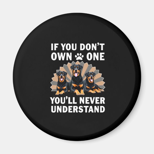 Aimant Best Rottweiler Art For Men Women Kids Rottie Rott (Devant)