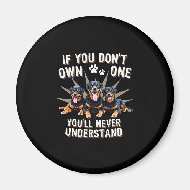 Aimant Best Rottweiler Art For Men Women Kids Rottie Rott (Devant)