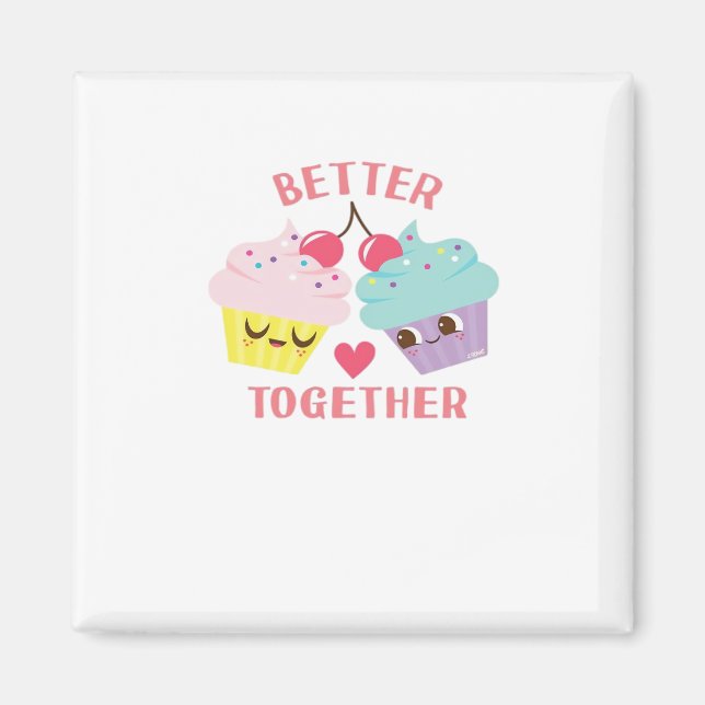 Aimant Better Together Love Heartfelt Design  (Devant)