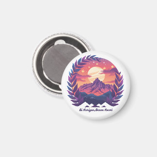 Aimant Bi Horizon Brave Heart LGBTQ Camping | Bisexuel