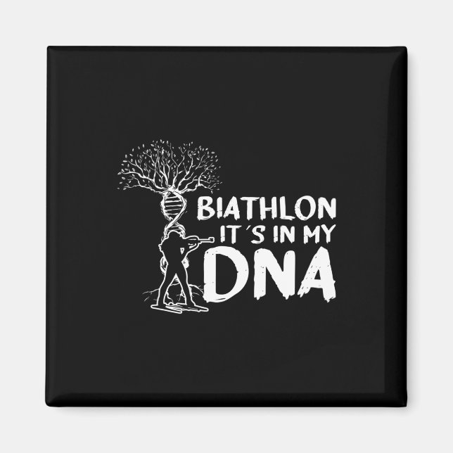 Aimant Biathlon C'est dans ma motivation pour un biathlèt (Devant)