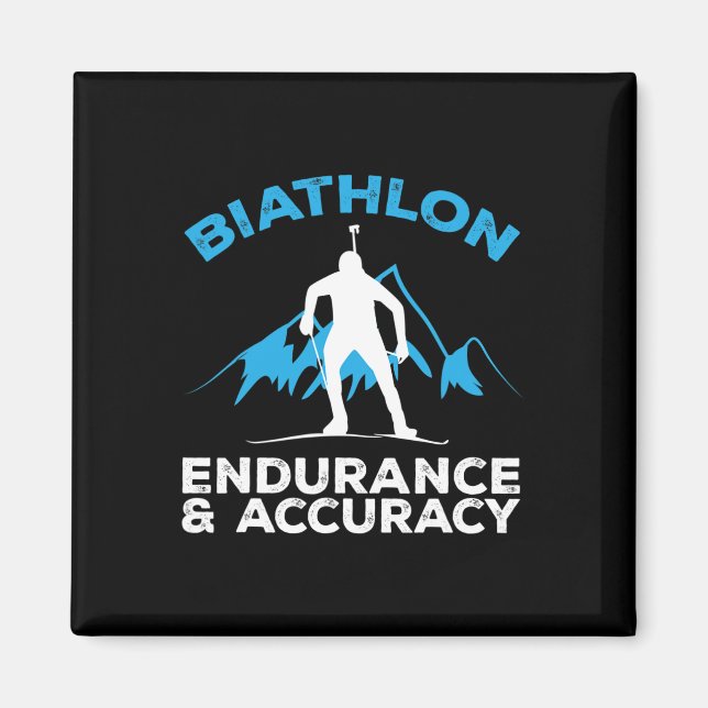 Aimant Biathlon Endurance Précision Cross Ski Tir (Devant)
