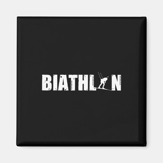 Aimant Biathlon Ski De Fond Biathlons (Devant)