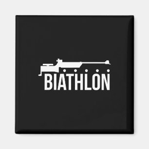 Aimant Biathlon tir tir tir canon ski Biathlète