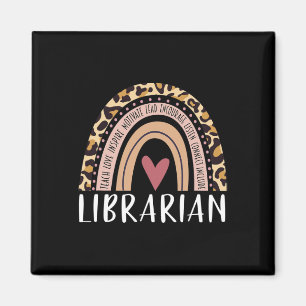 Aimant Bibliothécaire Arc-en-ciel Léopard Professeur Ck À