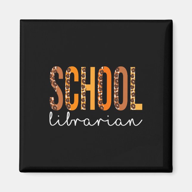 Aimant Bibliothécaire de l'école léopard Squad mignon Aut (Devant)