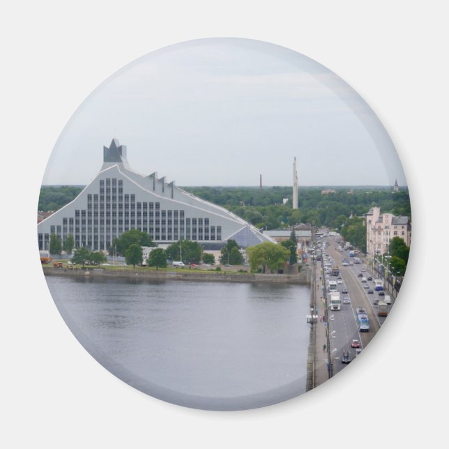 Aimant Bibliothèque nationale de Lettonie, Riga (Devant)