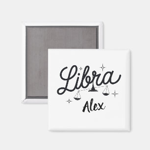 Aimant Bibliothèque personnalisée Zodiac Sign Art