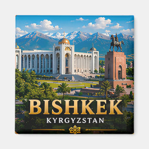 Aimant Bichkek Kirghizistan Porte d'entrée sur la montagn