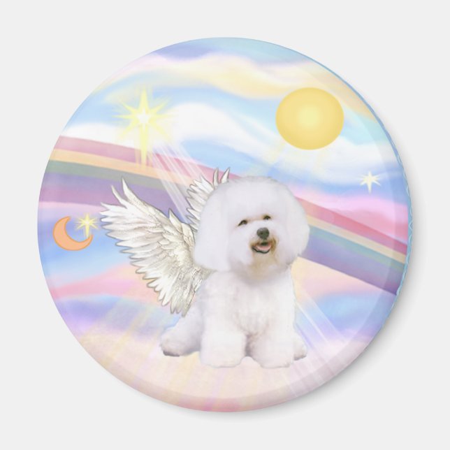 Aimant Bichon Frise Ange (Devant)