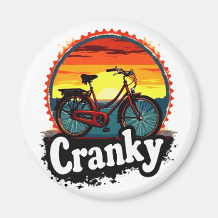Aimant Bicyclette Cranky Sunset Tee - Energiez Votre Voya