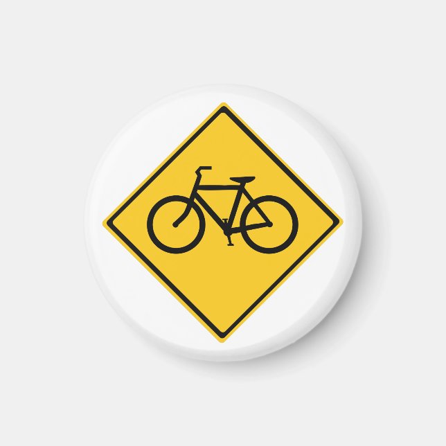 Aimant Bicyclette pour panneau routier (Devant)