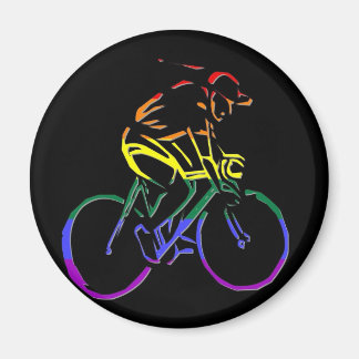 Aimant Bicycliste de la fierté GLBT