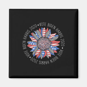 Aimant Biden Harris 2020 Jote Rouge Blanc Bleu Tournesol 